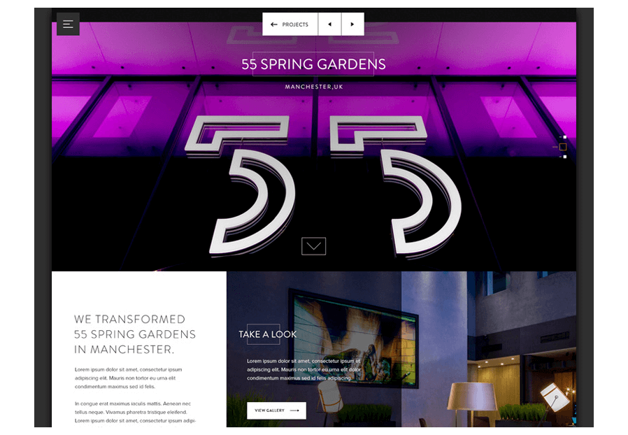 Mingodusa created the website for construction company ARCO to present their services